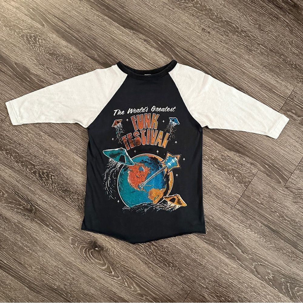 Rare vintage 1979 the world greatest funk festival baseball t